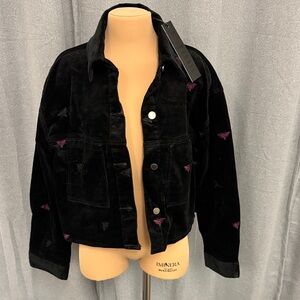 Disturbia  Black and Pink Women's Jacket